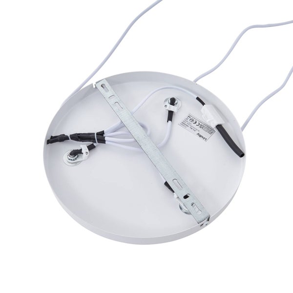 Lindby Pendelleuchte Kerimi (Skandinavisch) in Weiß aus Keramik (3 flammig, GU10) - Deckenlampe Esstischlampe Hängelampe Hängeleuchte Wohnzimmerleuchte