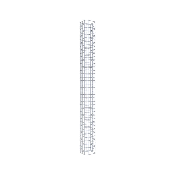 Gabionensäule 17 x 17 cm, MW 5 x 5 cm eckig - Höhe: 1,90 m