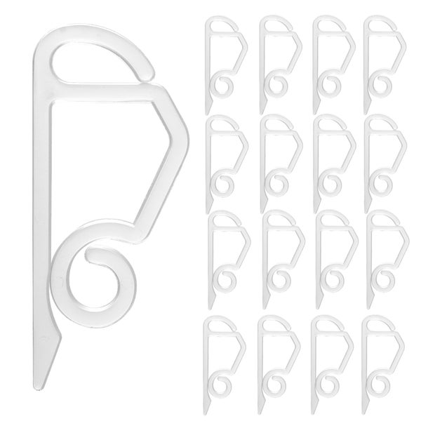 Kunststoff-Lichterkettenclips, Set mit 16 Stück