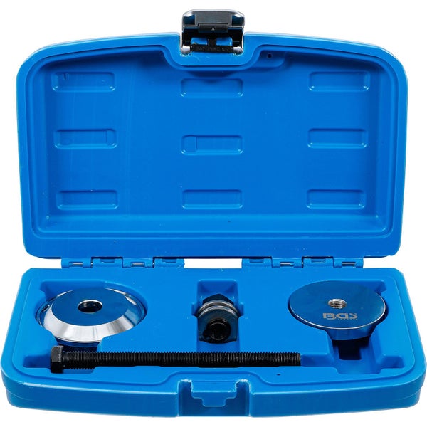 Werkzeugsatz in blauem Koffer