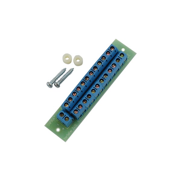Onpira Verteiler 2x12 Klemmleiste für Elektronik mit zwei Schrauben und zwei Distanzstücken