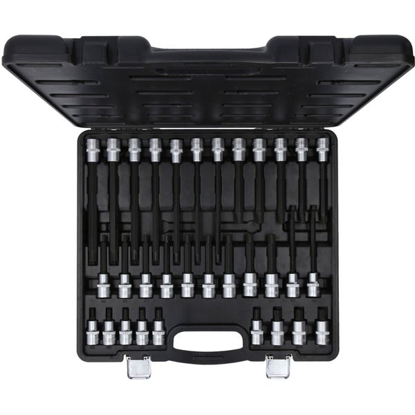 KS TOOLS 1/2 RIBE Bit-Stecknuss-Satz 32tlg. kurz lang und extra lang - 911.4520