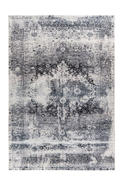 Kurzflor Teppich Yaretzi Grau Vintage 160 x 230 cm