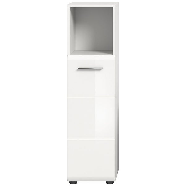 Ice Badschrank 1 Tür 1 Fach weiß Hochglanz. 30 X 30 X 110 cm