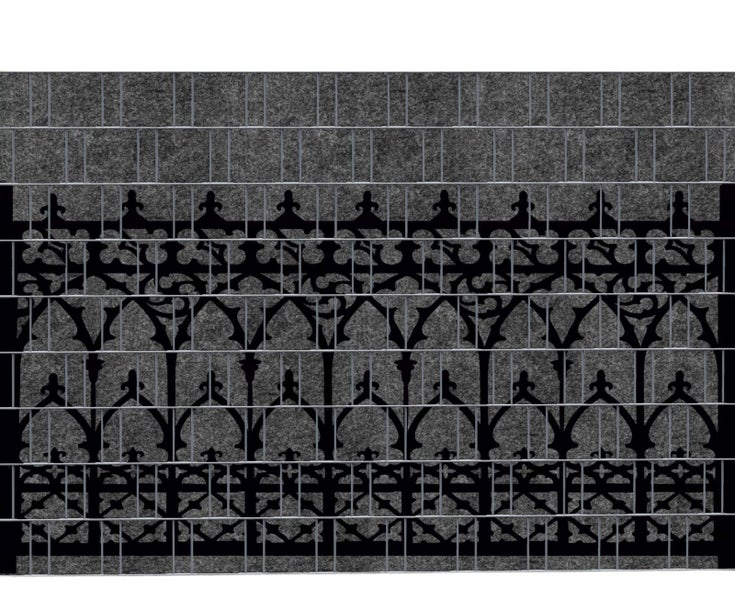 Sichtschutzmatte mit Muster für den Gartenzaun