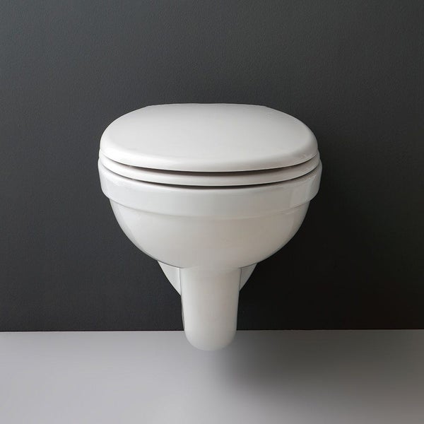 Set aus WC und Bidet, wandhängend, glänzend weiß | Cipro