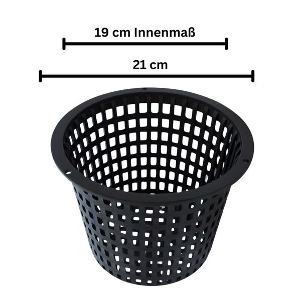 Gitternetzeinsätze 21 cm für Hydroponik & Aeroponik – Grow Gitternetztopf zum Bewurzeln von Stecklingen, 1 Stück