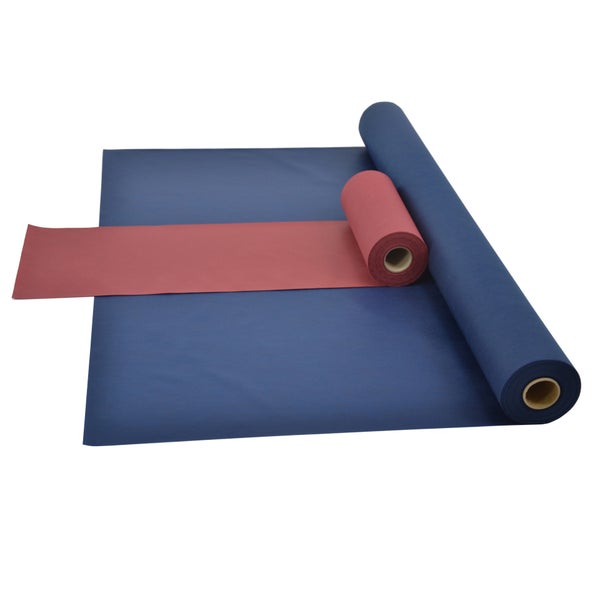 Sensalux Kombi-Set 1 Tischdeckenrolle 1m x 25m blau + Tischläufer 30cm bordeaux