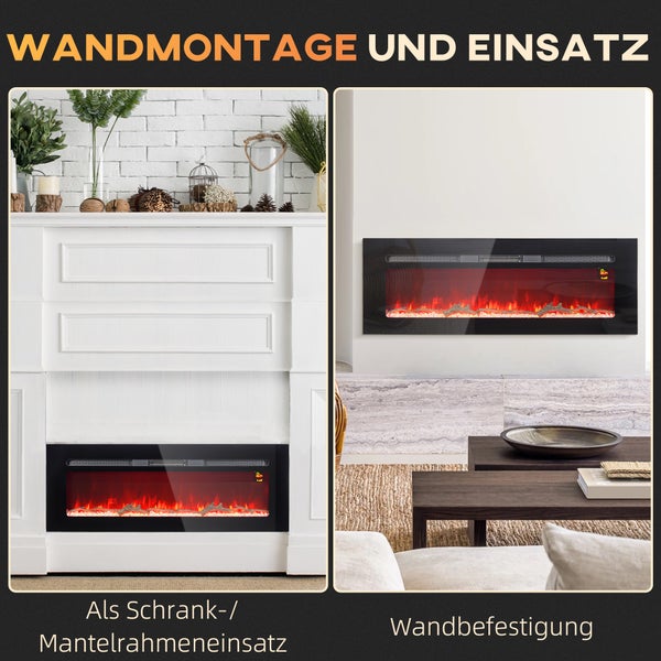 Dekoratives Kaminglas mit Keramikholzscheit für Kamine