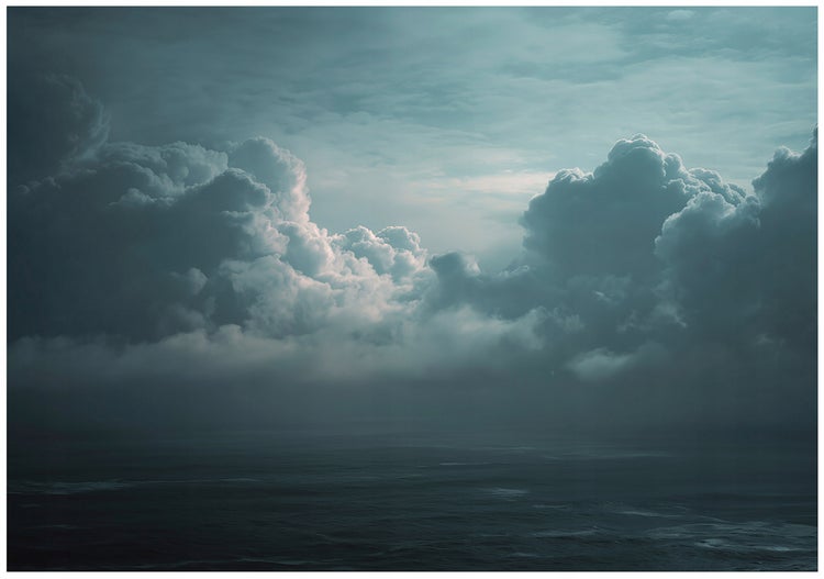 Ansicht von Meer und Wolken