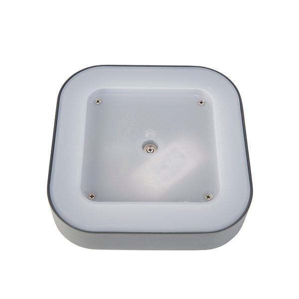 Quadratische LED Aufbauleuchte mit flachem Gehäuse und Diffusor