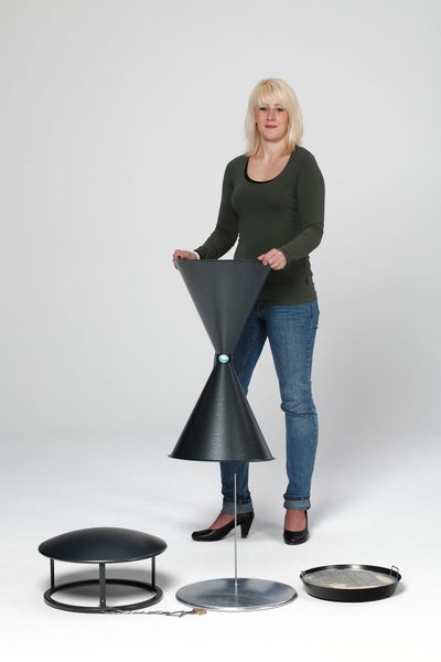 PROREGAL Dach Für Klassischen Standascher HxBxT 23 x 44 x 44 cm Stahlblech Anthrazit