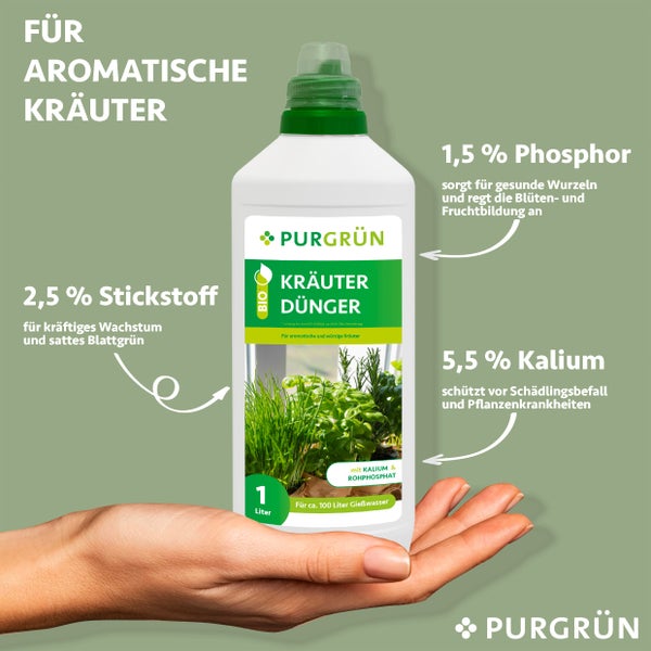 Purgrün Bio-Kräuterdünger 1 Liter