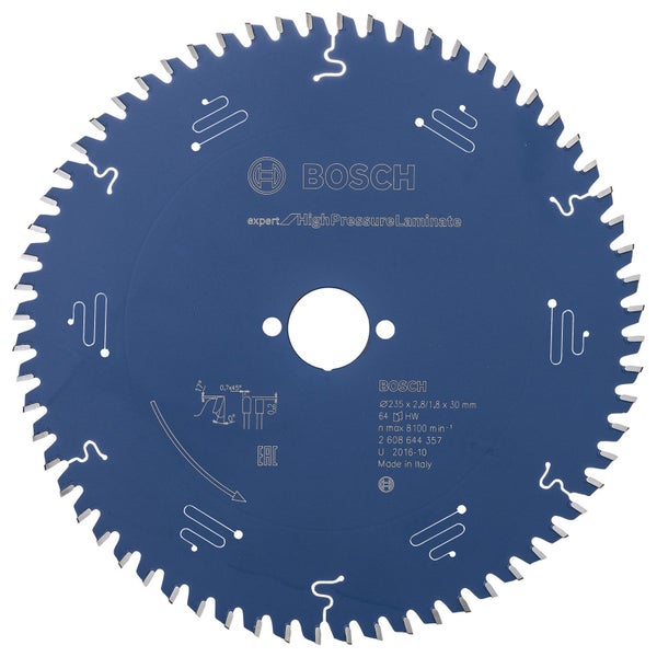 Bosch Kreissägeblatt Expert for High Pressure Laminate für Handkreissägen 235 x 30 x 2,8 mm 64 - 2608644357