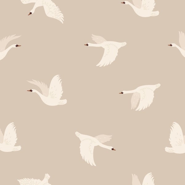 Muster mit fliegenden Schwänen