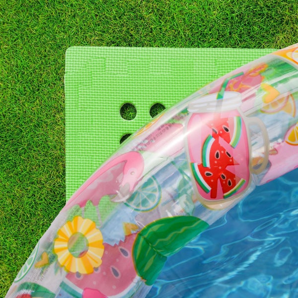 eyepower Poolunterlage für 366 cm Pool - 52 EVA Matten - 1cm Unterlegmatten Set - Outdoor Unterlage