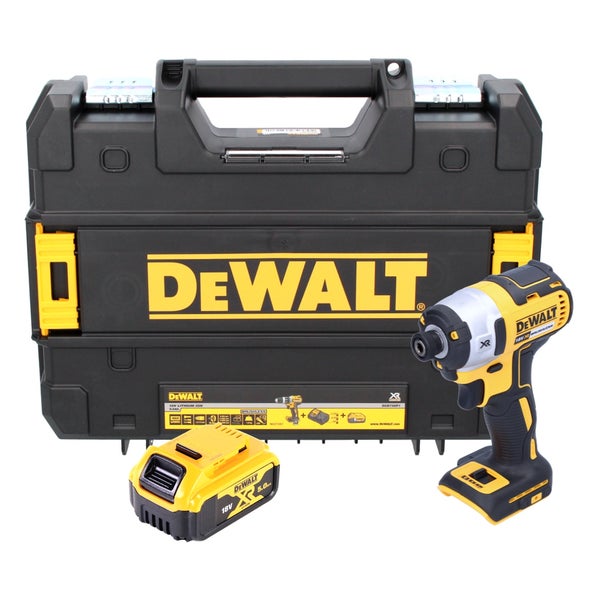 DeWALT Akku-Schlagschrauber mit 18 Volt 5,0 Amperestunden Akku und TSTAK Transportkoffer.