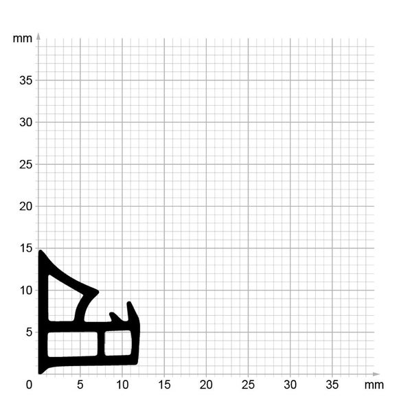 DIWARO. | Stahlzargendichtung SZ207 | grau | 5 Meter