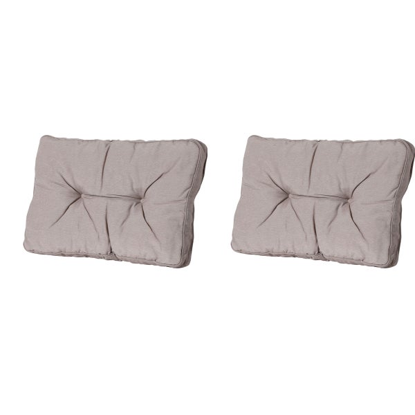 Florance Sitzkissen Panama taupe - Ca. 43x60 cm - 2er-Set