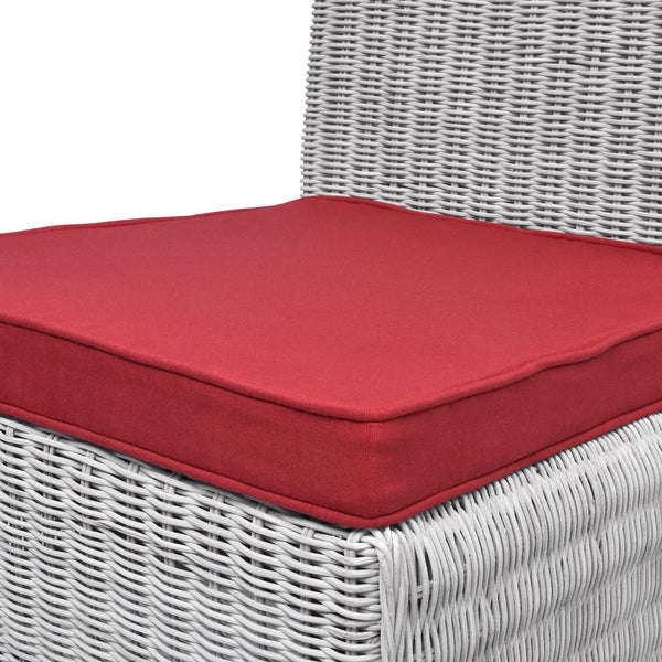 Beautissu Loft SK Stuhlkissen 45x40x5cm Rot (4tlg)
