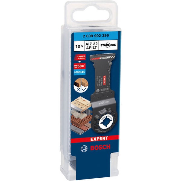 Bosch Expert Starlock AIZ 32 APILT Tauchsägeblatt Set mit zehn Teilen