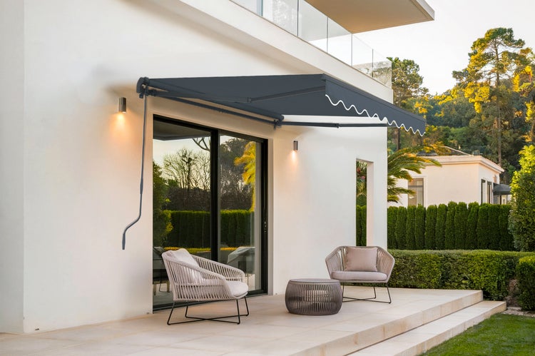 VECCHIO einteilige Markise 2,5 m x 2 m Grau