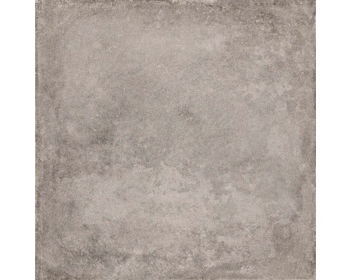 Quadratische Bodenfliese aus Keramik mit Betonoptik