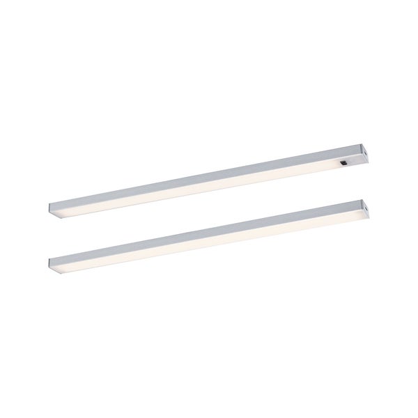 LED Unterschrankleuchte Inline Starterset 3000K dimmbar 2x4W 350x26mm 2x350lm 24V Chrom matt