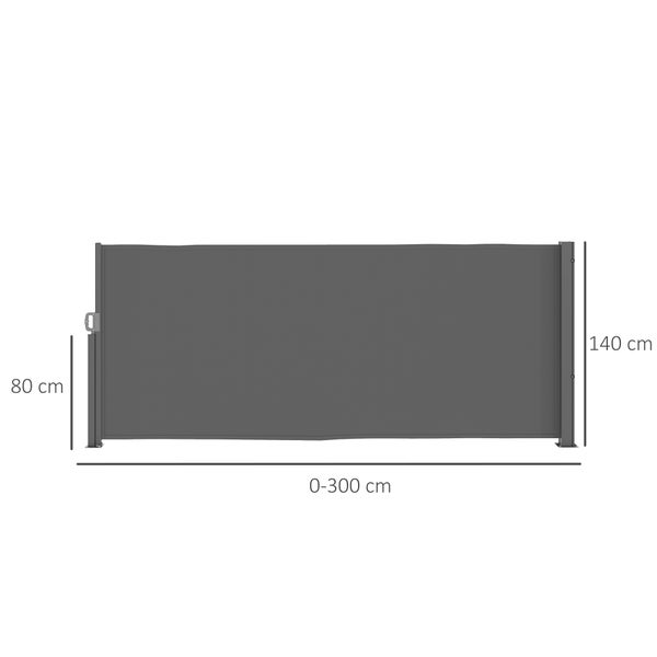 Outsunny 2er-Set Seitenteile für Pavillon 3x3/3x9 m, Seitenwand mit Fenster und Klettverschluss, wasserdicht Seitenwände aus Oxfordstoff, als Windschutz und Sichtschutz für Partyzelt, Schwarz