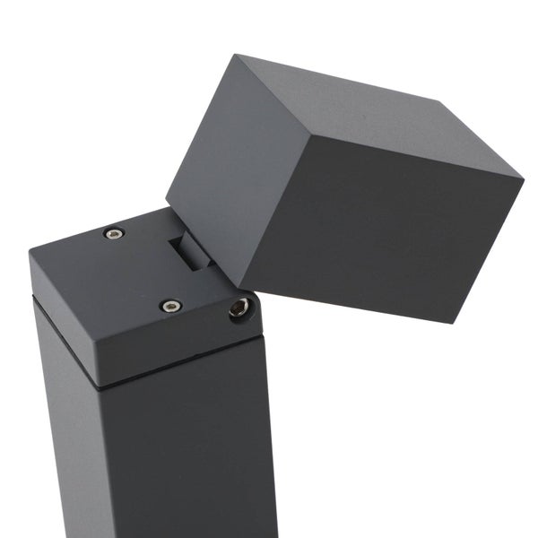 Lindby Außenleuchte Othil (spritzwassergeschützt (Modern) in Alu aus Aluminium (1 flammig, GU10) - Wegeleuchte Pollerleuchte Wegelampe Sockelleuchte