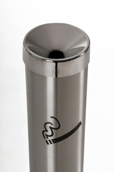 VIVANNO Standascher FUMO 82x10x10 cm Edelstahl Silber gebürstet