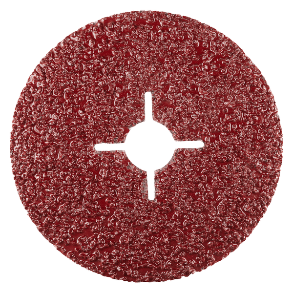RHODIUS Fiberscheibe KFS, 25 Stück, 125 x 22,23 mm, Korn 16, für Stahl, Metall, PROline