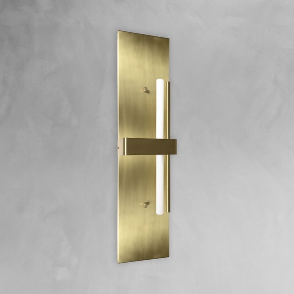 Goldfarbene LED-Wandleuchte