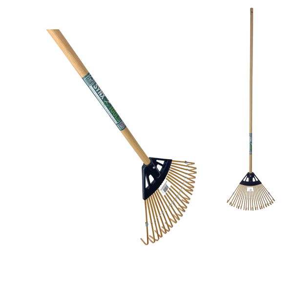 Laubbesen mit Holzstiel und Kunststoffkopf