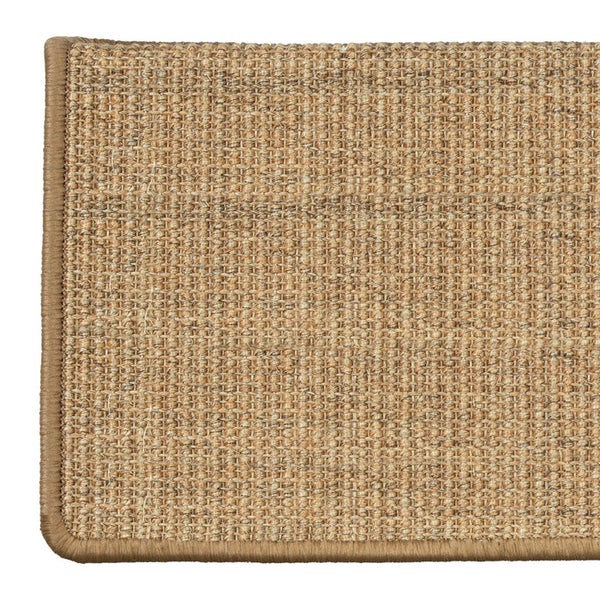 FLOORDIREKT Stufenmatte aus Sisal - Pure Nature - Umkettelt & Selbstklebend - Kork - 23,5 x 65 cm - Rechteckig