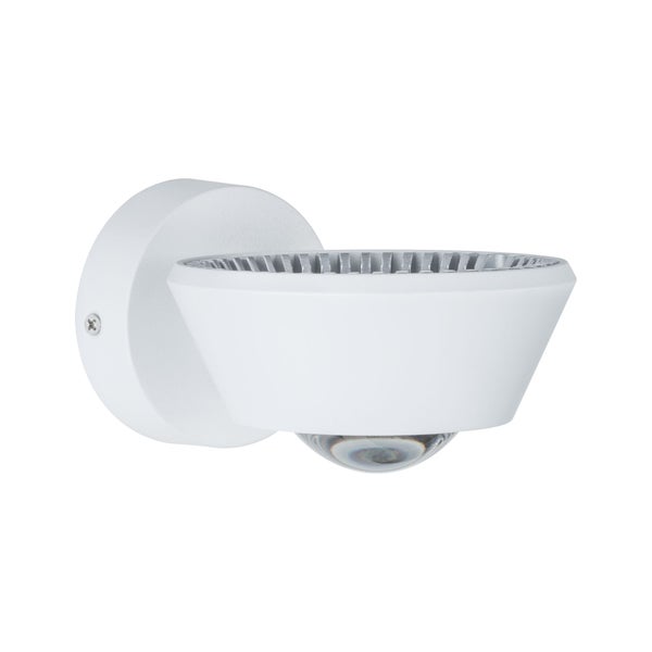 LED Wandleuchte Sabik IP44 2700K 800lm / 390lm 230V 9W / 4W dimmbar Weiß matt
