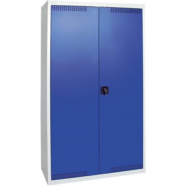 Stumpf Umweltschrank BP-5 lichtgrau / enzianblau + 7 Auffangwannen + 3 Schubladen 100 mm - 7599074