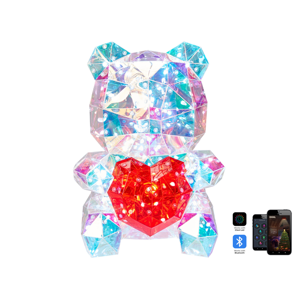 LED Dekoration Teddybär RIGEL mit App Bunt