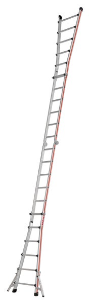 Aluminium-Schiebeleiter mit Sprossen