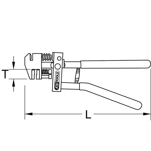 KS TOOLS Loch- und Absetzzange 285 mm - 118.0055