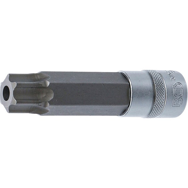 BGS Bit-Einsatz Länge 110 mm Antrieb Innenvierkant 12,5 mm (1/2) T-Profil (für Torx) mit Bohrung T100 - 5103-TB100
