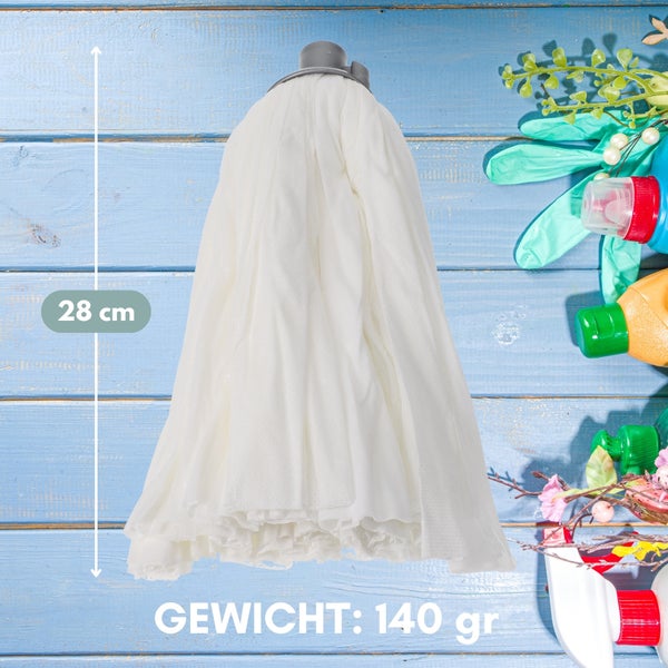 Wischmoppkopf aus Baumwolle, 28 cm lang, Gewicht 140 g