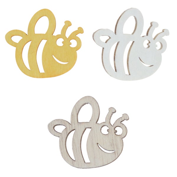 Dekorative Holzbiene zum Basteln