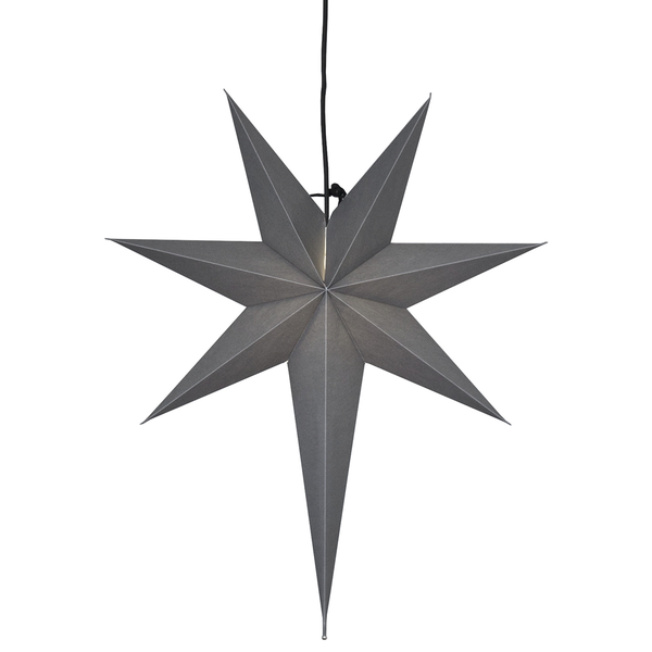 Grauer Papierstern zur Dekoration
