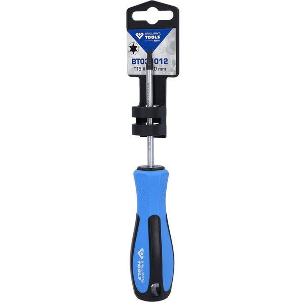 BRILLIANT TOOLS Schraubendreher TORX T15 x 80 mm - BT031012
