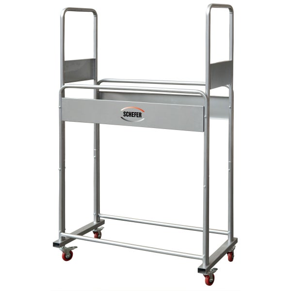 Transportwagen mit Rädern und Schefer Logo