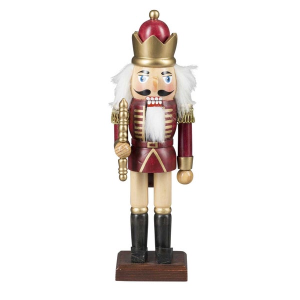 Dekorative Nussknacker Figur aus Holz als Weihnachtsschmuck