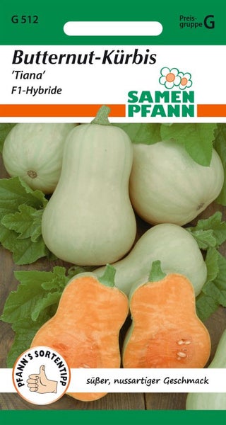 Butternusskürbis Samenpackung