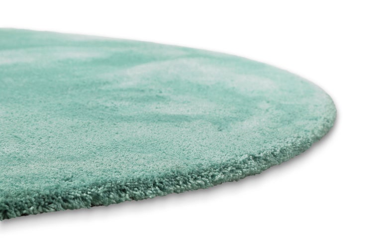 Teppich Rund Türkis Hochflor Pisa Homie Living 200 cm rund