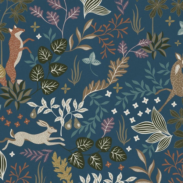 Tapete mit Waldtiermuster